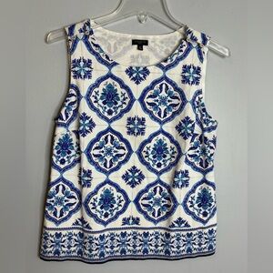 TALBOTS SLEEVELESS BLOUSE